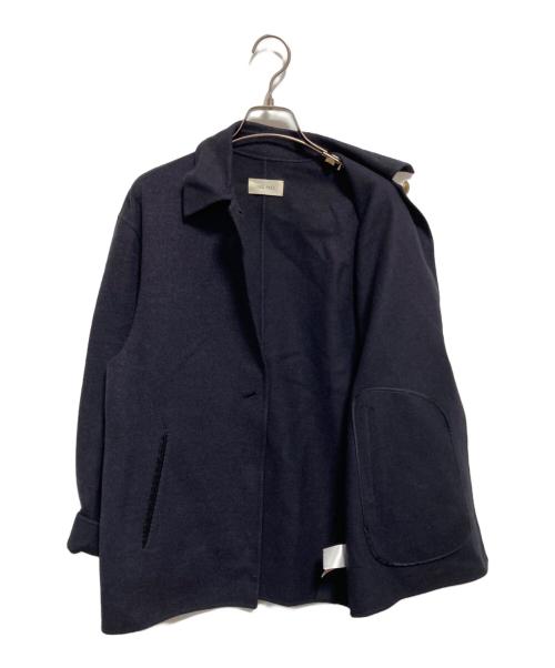 DES PRES（デ プレ）DES PRES (デ プレ) ライトダブルフェイスシャギーステンカラーブルゾン ネイビー サイズ:FREEの古着・服飾アイテム