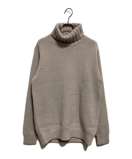 SLOANE（スローン）SLOANE (スローン) 3G＆5G ジーロンラム×カシミヤタートルネックニット ベージュ サイズ:FREEの古着・服飾アイテム