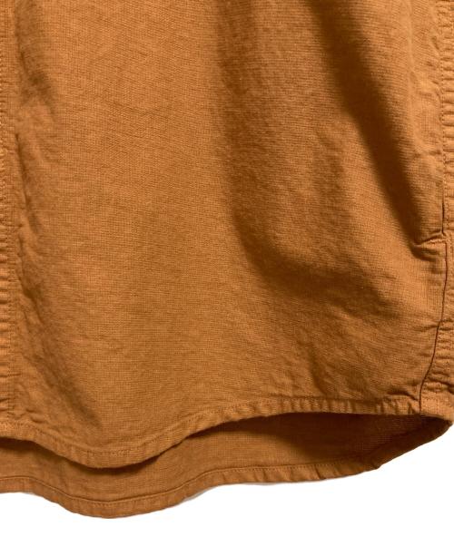 JOHNBULL（ジョンブル）Johnbull (ジョンブル) ノーカラーサファリシャツ ブラウン サイズ:FREEの古着・服飾アイテム