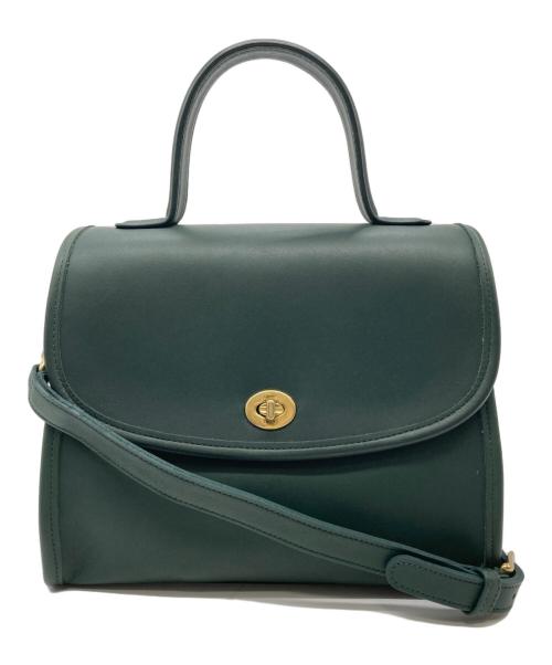 COACH（コーチ）COACH (コーチ) ターンロックショルダーバッグ グリーンの古着・服飾アイテム