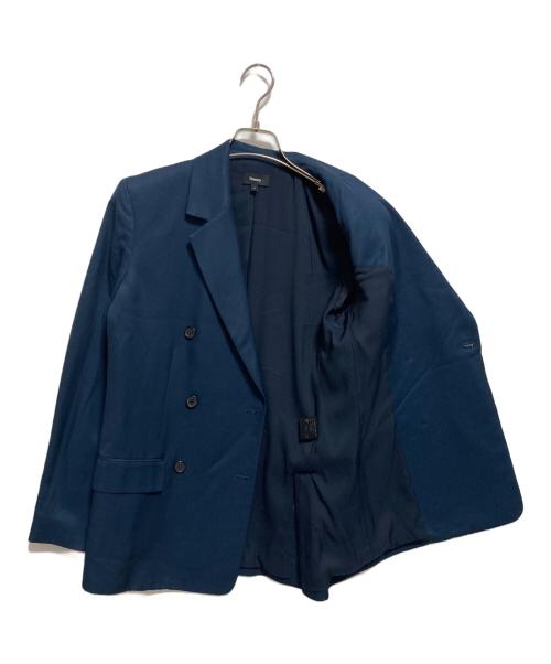 theory（セオリー）theory (セオリー) ダブルジャケット ネイビー サイズ:2の古着・服飾アイテム