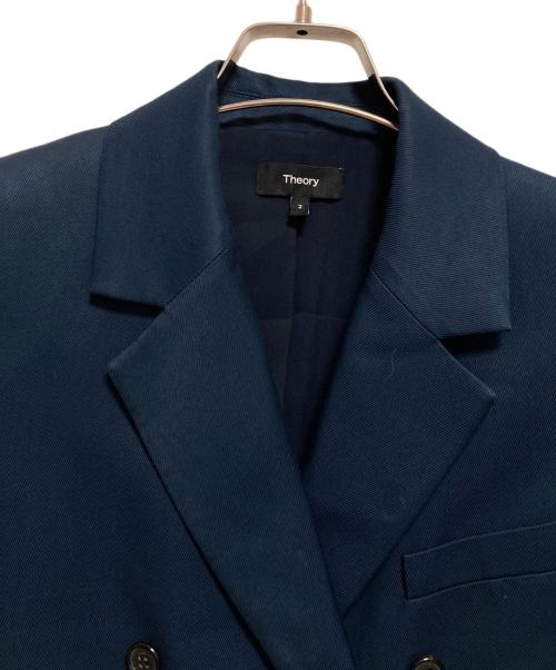 theory（セオリー）theory (セオリー) ダブルジャケット ネイビー サイズ:2の古着・服飾アイテム