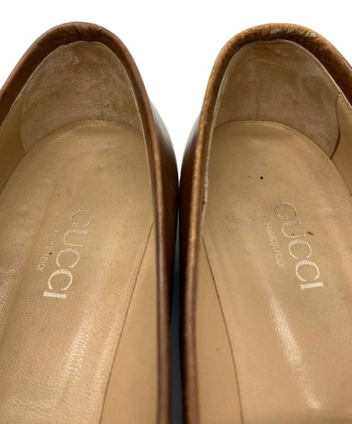 GUCCI（グッチ）GUCCI (グッチ) ビットローファー ブラウン サイズ:38の古着・服飾アイテム