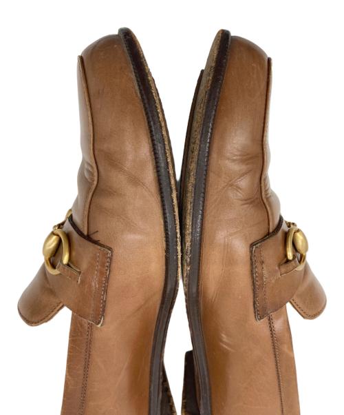 GUCCI（グッチ）GUCCI (グッチ) ビットローファー ブラウン サイズ:38の古着・服飾アイテム