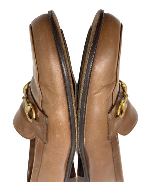 GUCCI（グッチ）GUCCI (グッチ) ビットローファー ブラウン サイズ:38の古着・服飾アイテム