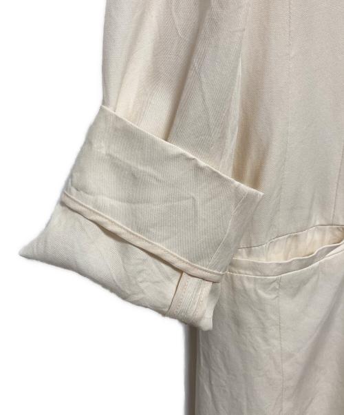 BALLSEY（ボールジィ）BALLSEY (ボールジィ) リネンブレンドセルロース ルーズフィットジャケット ベージュ サイズ:S(36)の古着・服飾アイテム