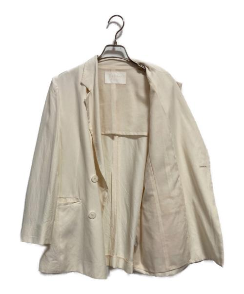 BALLSEY（ボールジィ）BALLSEY (ボールジィ) リネンブレンドセルロース ルーズフィットジャケット ベージュ サイズ:S(36)の古着・服飾アイテム