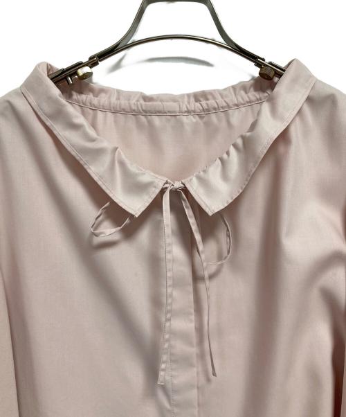 UNITED ARROWS（ユナイテッドアローズ）UNITED ARROWS (ユナイテッドアローズ) フリルカラー フレアスリーブ ブラウス ピンク サイズ:FREEの古着・服飾アイテム