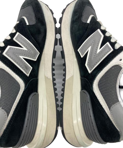 NEW BALANCE（ニューバランス）NEW BALANCE (ニューバランス) ローカットスニーカー ホワイト×ブラック サイズ:24.5の古着・服飾アイテム