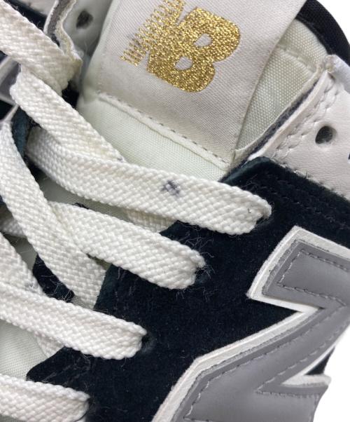 NEW BALANCE（ニューバランス）NEW BALANCE (ニューバランス) ローカットスニーカー ホワイト×ブラック サイズ:24.5の古着・服飾アイテム