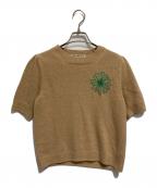 Mardi Mercrediマルディメクルディ）の古着「半袖ニット」｜ベージュ