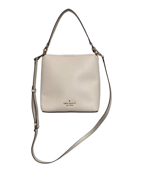Kate Spade（ケイトスペード）Kate Spade (ケイトスペード) 2WAYバッグ ホワイトの古着・服飾アイテム