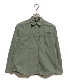 THE NORTH FACE（ザ ノース フェイス）の古着「ラッスルキャノピーシャツ」｜グリーン
