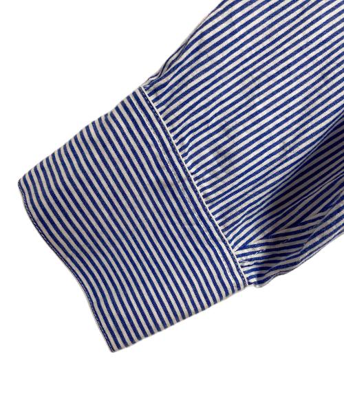 Spick and Span（スピック＆スパン）Spick and Span (スピック＆スパン) 刺繍オーバーシャツ ブルー×ホワイト サイズ:FREEの古着・服飾アイテム