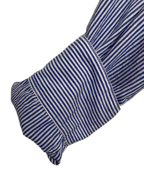 Spick and Span（スピック＆スパン）Spick and Span (スピック＆スパン) 刺繍オーバーシャツ ブルー×ホワイト サイズ:FREEの古着・服飾アイテム