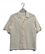 Tonywackトニーワック）の古着「Crocheted Cotton Lace Shirt」｜ベージュ