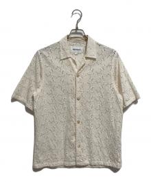 Tonywack（トニーワック）の古着「Crocheted Cotton Lace Shirt」｜ベージュ