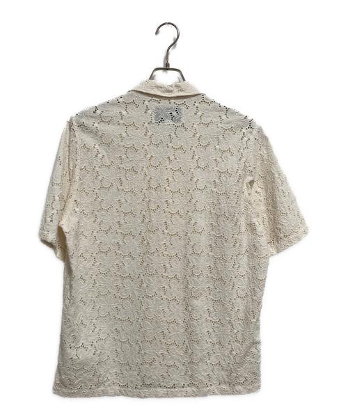 Tonywack（トニーワック）TONYWACK (トニーワック) Crocheted Cotton Lace Shirt ベージュ サイズ:Mの古着・服飾アイテム