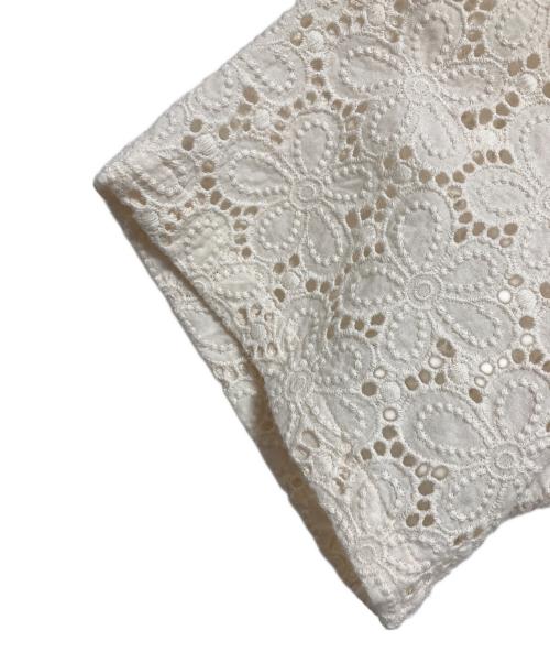 Tonywack（トニーワック）TONYWACK (トニーワック) Crocheted Cotton Lace Shirt ベージュ サイズ:Mの古着・服飾アイテム