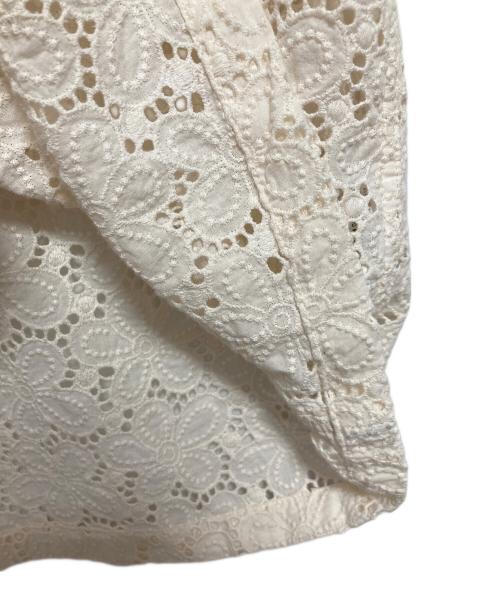 Tonywack（トニーワック）TONYWACK (トニーワック) Crocheted Cotton Lace Shirt ベージュ サイズ:Mの古着・服飾アイテム