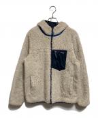 Patagoniaパタゴニア）の古着「キッズ・リバーシブル・レディ・フレディ・フーディ」｜ベージュ