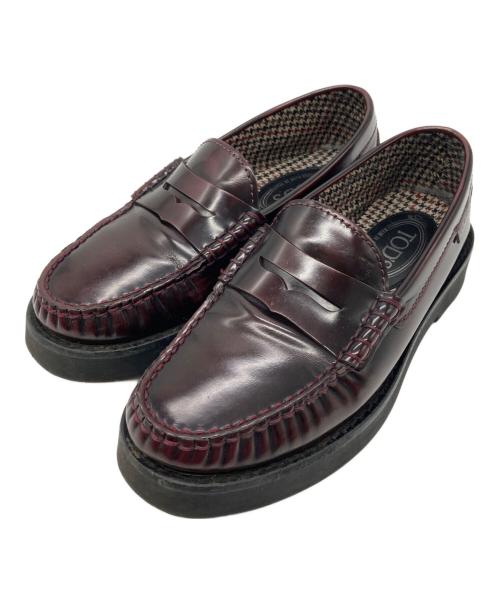 TOD'S（トッズ）TOD'S (トッズ) レザーペニーローファー ブラウン サイズ:5 1/2の古着・服飾アイテム