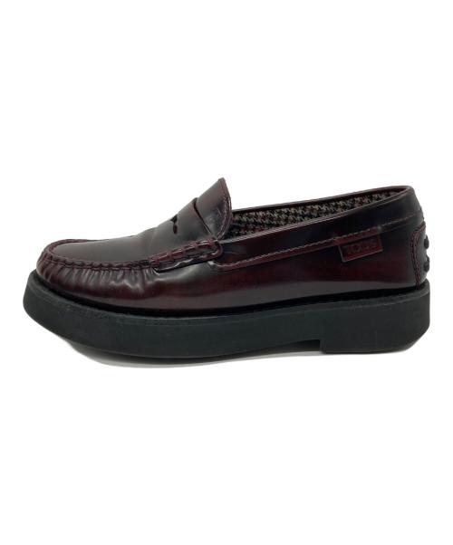 TOD'S（トッズ）TOD'S (トッズ) レザーペニーローファー ブラウン サイズ:5 1/2の古着・服飾アイテム