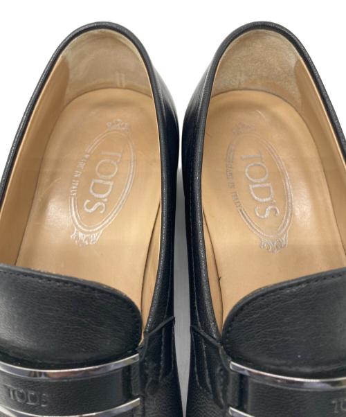 TOD'S（トッズ）TOD'S (トッズ) レザーローファー ブラック サイズ:5 1/2の古着・服飾アイテム