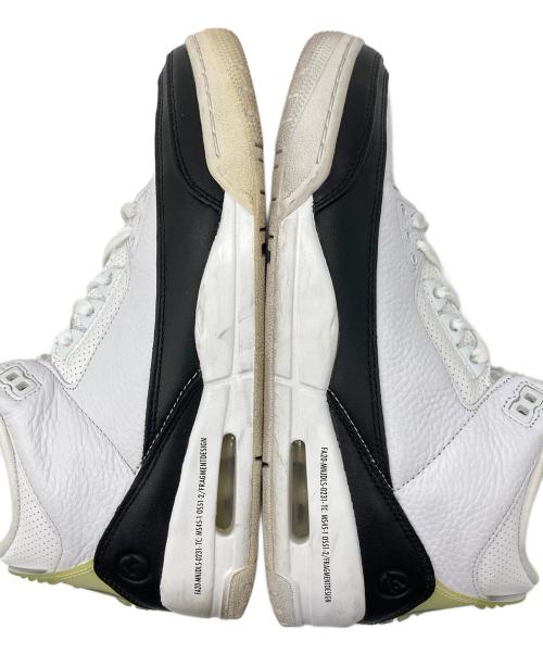 NIKE（ナイキ）NIKE (ナイキ) FRAGMENT DESIGN (フラグメントデザイン) AIR JORDAN3 ホワイト サイズ:28㎝の古着・服飾アイテム