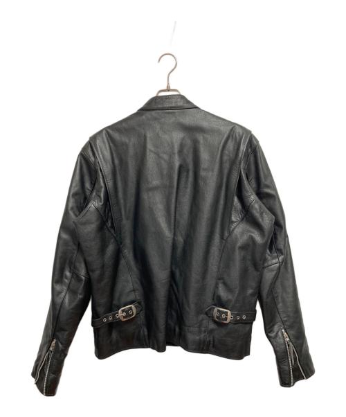 FREEDOM（フリーダム）freedom (フリーダム) シングルライダースジャケット ブラック サイズ:50の古着・服飾アイテム
