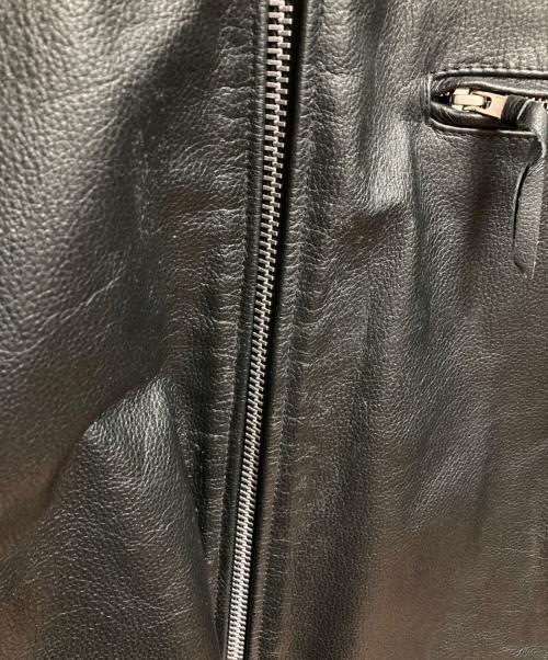 FREEDOM（フリーダム）freedom (フリーダム) シングルライダースジャケット ブラック サイズ:50の古着・服飾アイテム