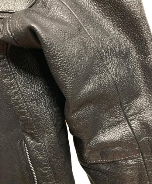 FREEDOM（フリーダム）freedom (フリーダム) シングルライダースジャケット ブラック サイズ:50の古着・服飾アイテム