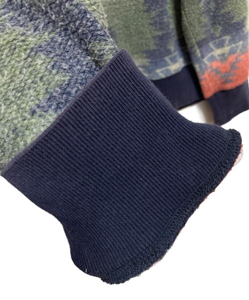 POLO RALPH LAUREN（ポロ・ラルフローレン）POLO RALPH LAUREN (ポロ・ラルフローレン) 90’ｓネイティブ柄ショールカラースウェット ネイビー×レッド サイズ:Lの古着・服飾アイテム