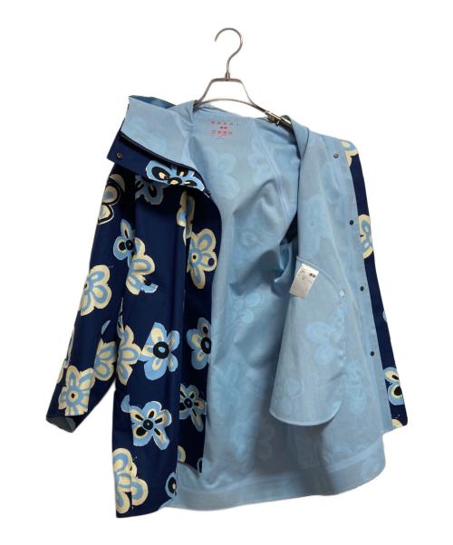 MARNI（マルニ）MARNI (マルニ) UNIQLO (ユニクロ) ブロックテックハーフコート ブルー サイズ:XSの古着・服飾アイテム