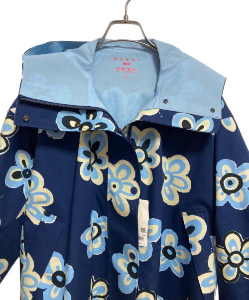 MARNI（マルニ）MARNI (マルニ) UNIQLO (ユニクロ) ブロックテックハーフコート ブルー サイズ:XSの古着・服飾アイテム