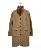 BURBERRY LONDONバーバリーロンドン）の古着「カシミヤ混裏地ノヴァチェック柄スタンドカラーコート」｜ベージュ