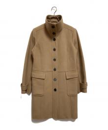 BURBERRY LONDON（バーバリーロンドン）の古着「カシミヤ混裏地ノヴァチェック柄スタンドカラーコート」｜ベージュ