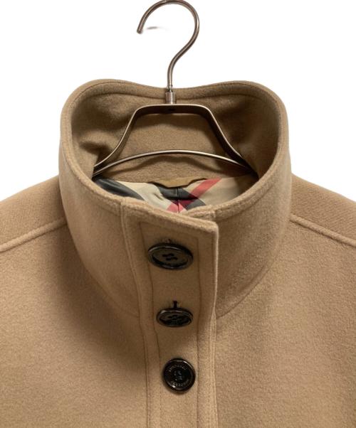 BURBERRY LONDON（バーバリーロンドン）BURBERRY LONDON (バーバリーロンドン) カシミヤ混裏地ノヴァチェック柄スタンドカラーコート ベージュ サイズ:40の古着・服飾アイテム