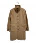 BURBERRY LONDON（バーバリーロンドン）の古着「カシミヤ混裏地ノヴァチェック柄スタンドカラーコート」｜ベージュ