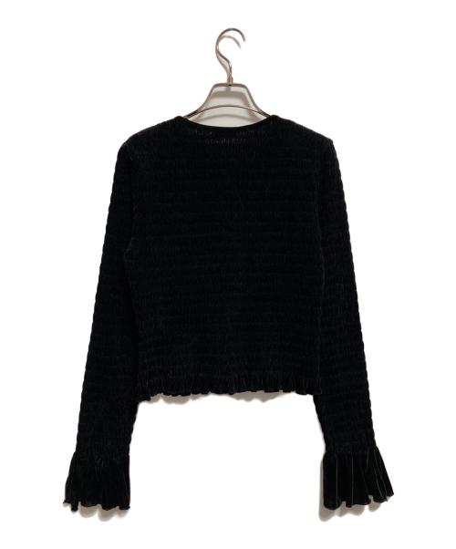 CLANE（クラネ）CLANE (クラネ) SHIRRING DESIGN BLOUSE ブラック サイズ:2の古着・服飾アイテム