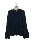 CFCLシーエフシーエル）の古着「SOFT PORTRAIT BELL SLEEVE TOP」｜ブラック