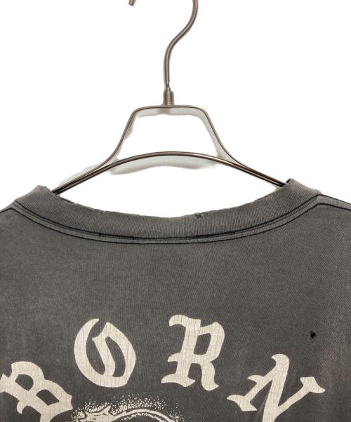 SAINT MICHAEL（セントマイケル）SAINT MICHAEL (セントマイケル) BORN X RAISED (ボーン レイズド) L/S T-SHIRT ブラック サイズ:XXLの古着・服飾アイテム