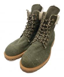 READYMADE×nubian（レディメイド×ヌビアン）の古着「別注キャンバスースアップブーツ」｜オリーブ