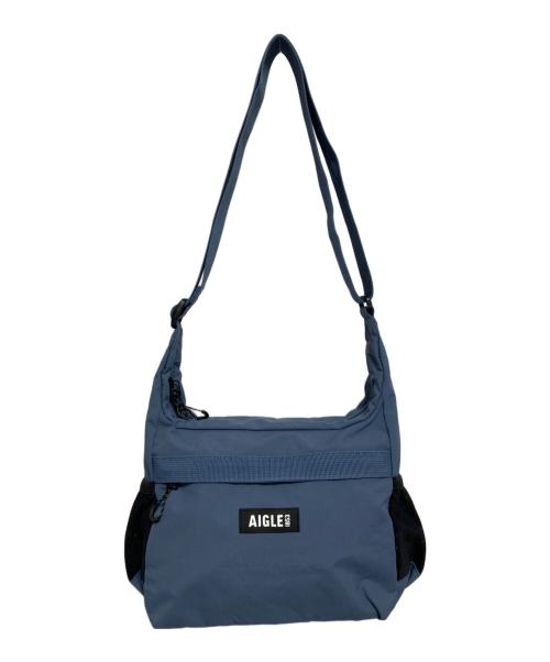 AIGLE（エーグル）AIGLE (エーグル) コンパクトショルダーバッグ ブラック×グレーの古着・服飾アイテム