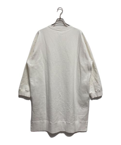 MM6 Maison Margiela（エムエムシックスメゾンマルジェラ）MM6 Maison Margiela (エムエムシックスメゾンマルジェラ) 19AW UNLIMITED EDITION スウェットワンピース ホワイト サイズ:Mの古着・服飾アイテム
