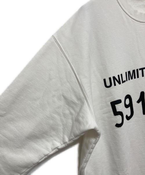 MM6 Maison Margiela（エムエムシックスメゾンマルジェラ）MM6 Maison Margiela (エムエムシックスメゾンマルジェラ) 19AW UNLIMITED EDITION スウェットワンピース ホワイト サイズ:Mの古着・服飾アイテム