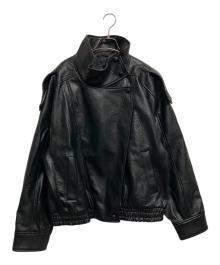 ZARA（ザラ）の古着「フェイクレザージャケット」｜ブラック