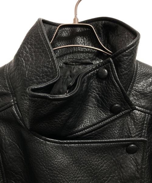 ZARA（ザラ）ZARA (ザラ) フェイクレザージャケット ブラック サイズ:XLの古着・服飾アイテム