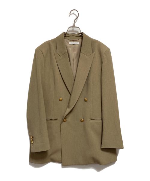 SIMPLICITE（シンプリシテ）simplicite (シンプリシテ) Wブレストピークド4Bジャケット ベージュ サイズ:FREEの古着・服飾アイテム