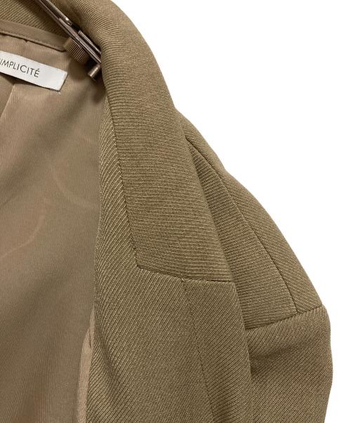 SIMPLICITE（シンプリシテ）simplicite (シンプリシテ) Wブレストピークド4Bジャケット ベージュ サイズ:FREEの古着・服飾アイテム